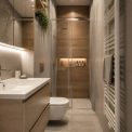 Plan petite salle de bain avec wc en longueur : idées d’aménagement optimisé